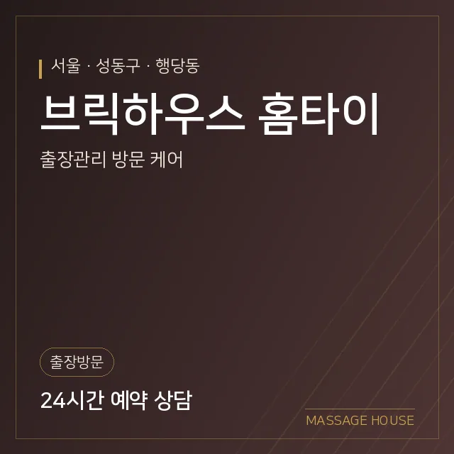 서울 성동구 브릭하우스 홈타이 출장마사지 안내 이미지