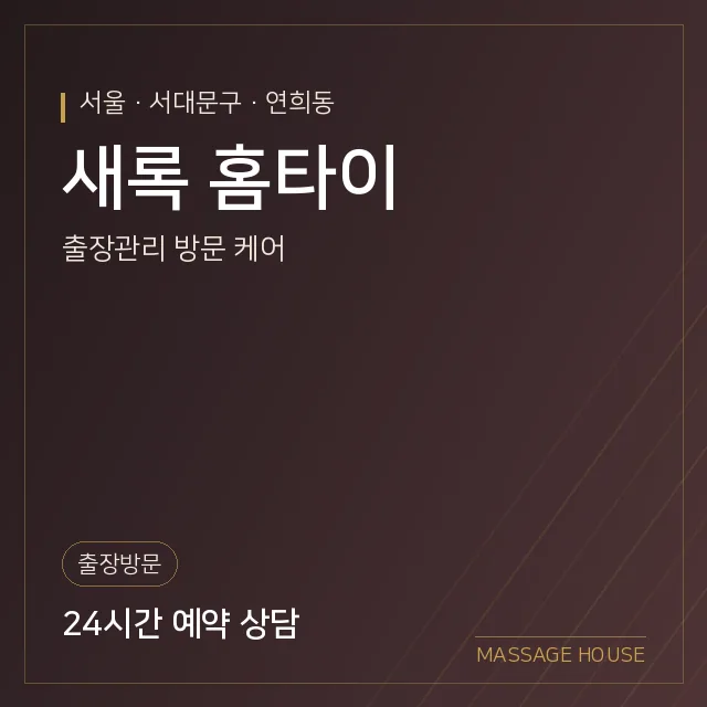 서울 서대문구 새록 홈타이 출장마사지 안내 이미지