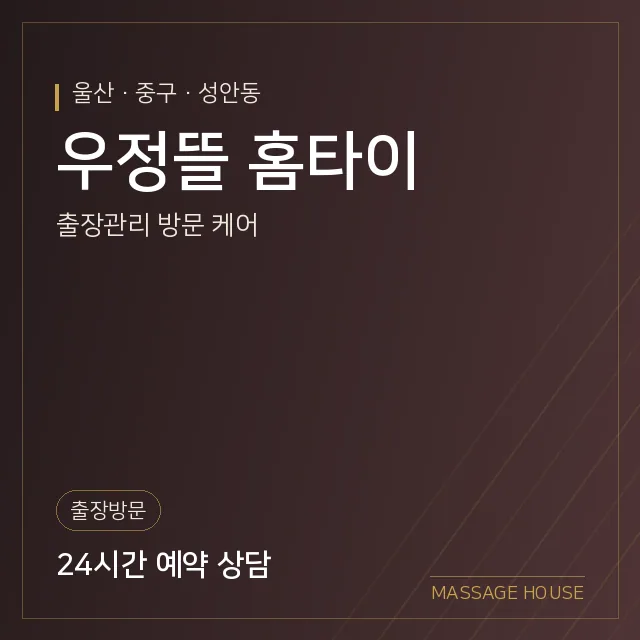 울산 중구 우정뜰 홈타이 출장마사지 안내 이미지