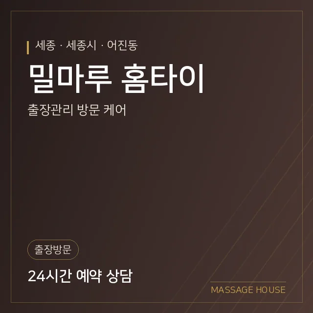 세종 세종시 밀마루 홈타이 출장마사지 안내 이미지