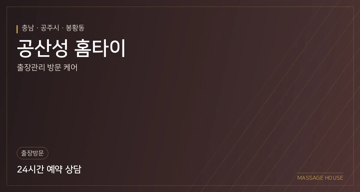 충남 공주시 공산성 홈타이 출장마사지 안내 이미지