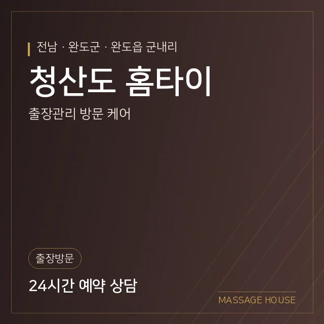 전남 완도군 청산도 홈타이 출장마사지 안내 이미지